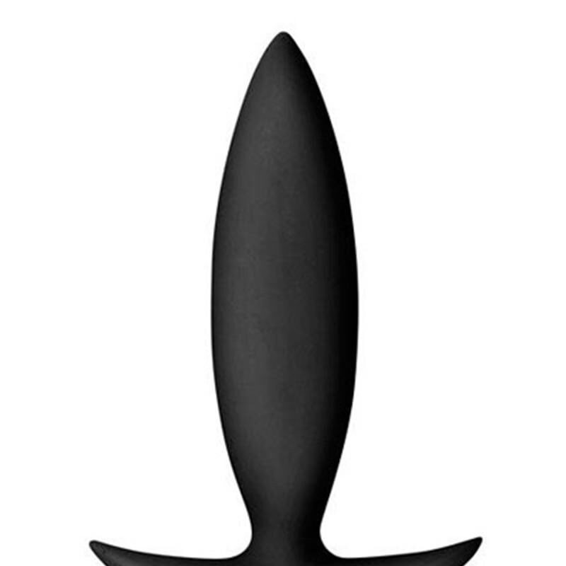 Plug anal en silicone noir taille XS