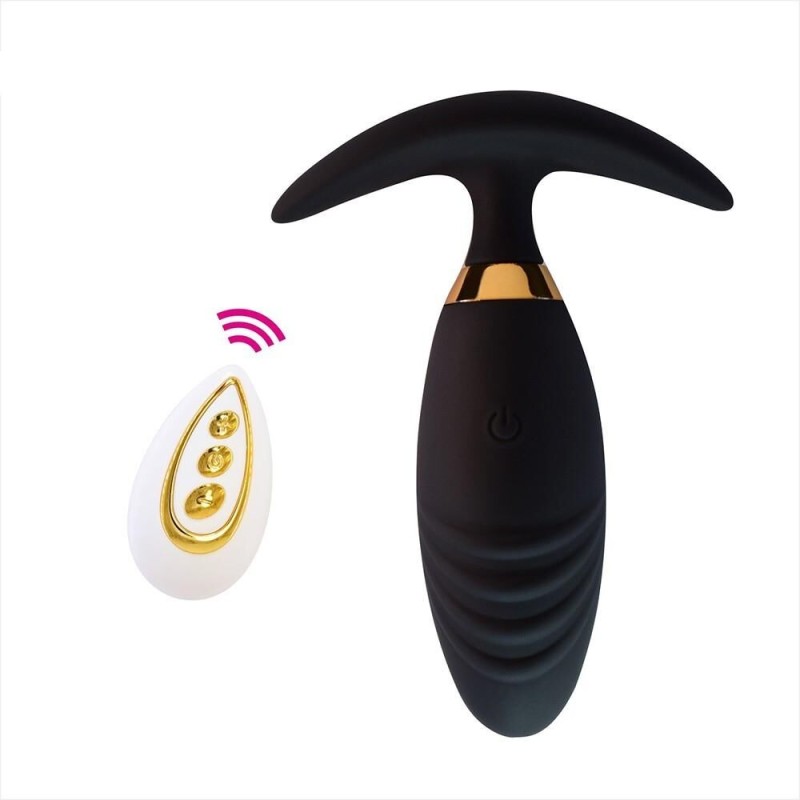 Plug anal vibrant avec télécommande portée 10 mètres - sextoys pas cher