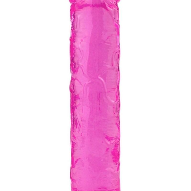 Gode rose en jelly adaptable en gode ceinture - sextoys pas cher