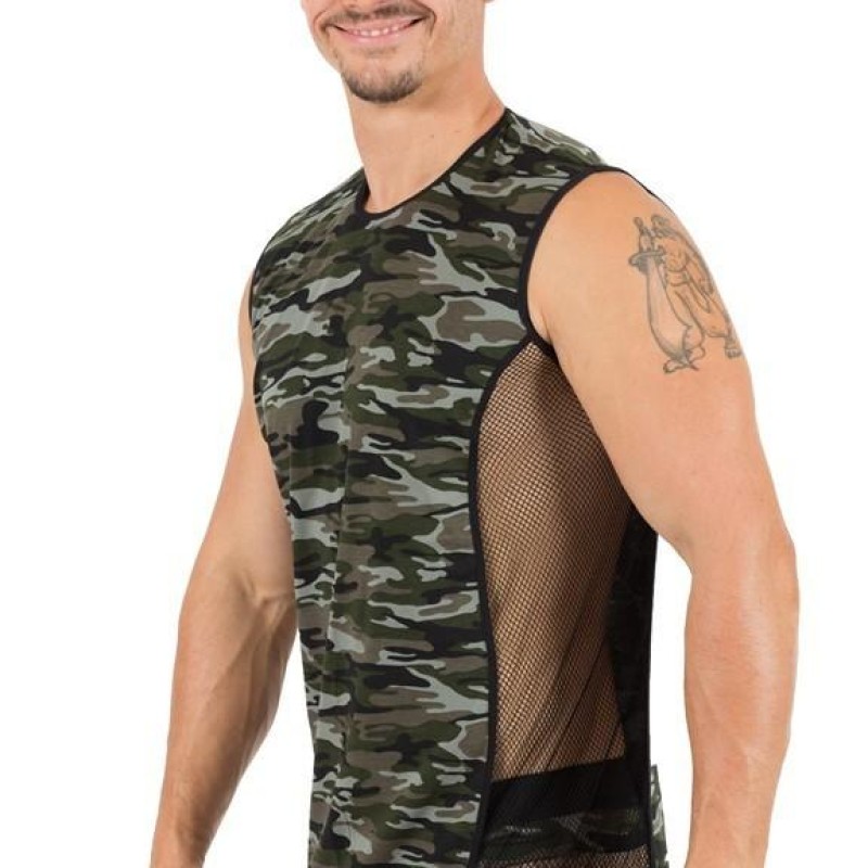 t-shirt sexy et tendance pour homme - t-shirt militaire homme - lingerie sexy homme pas cher