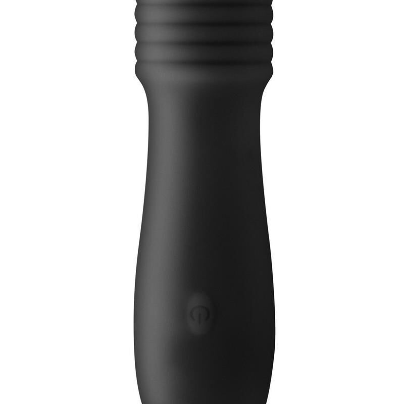 sextoys : vibromasseur noir usb tête striée