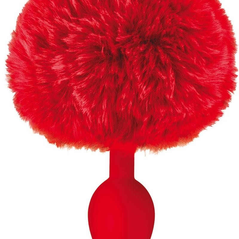 Sextoys : plug rouge pompon