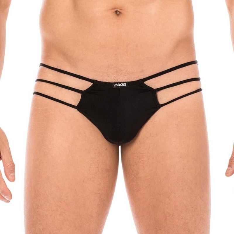 Jock noir pour homme pas cher - lingerie sexy homme pas cher