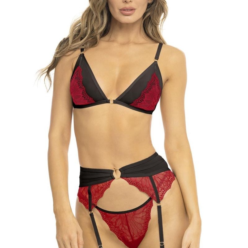 Ensemble de lingerie noir et rouge - René Rofé