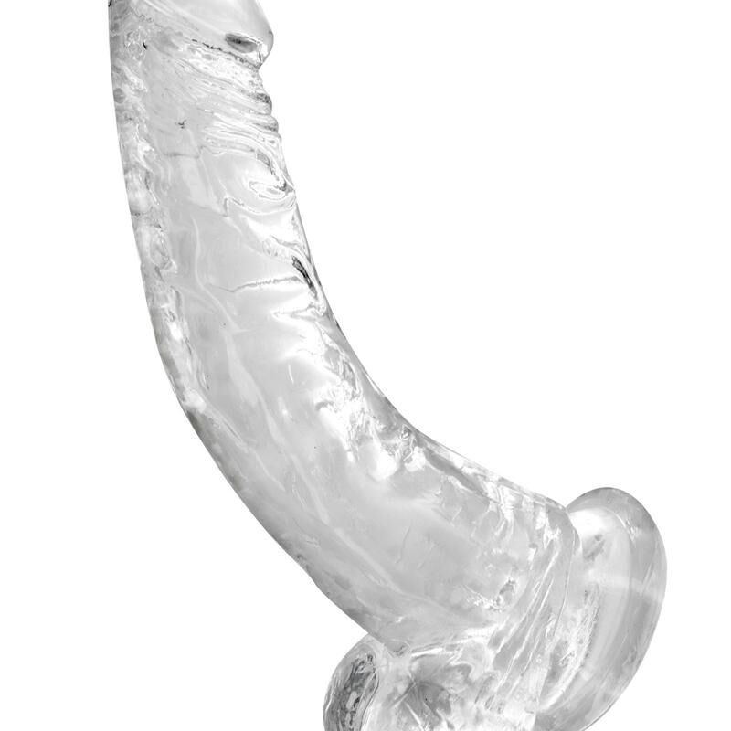 sextoys : gode courbe jelly transparent 22cm