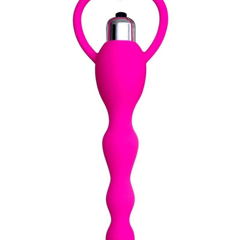 chapelet anal vibrant rose - sextoys anal pas cher