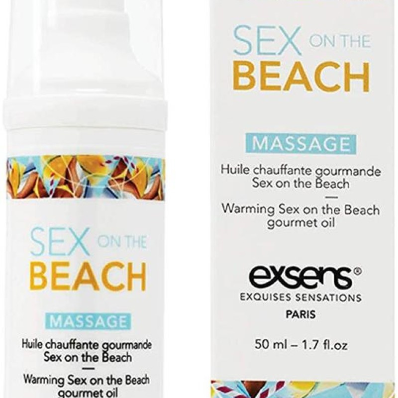 Huile de massage comestible chauffante Sex On The Beach - 50ml