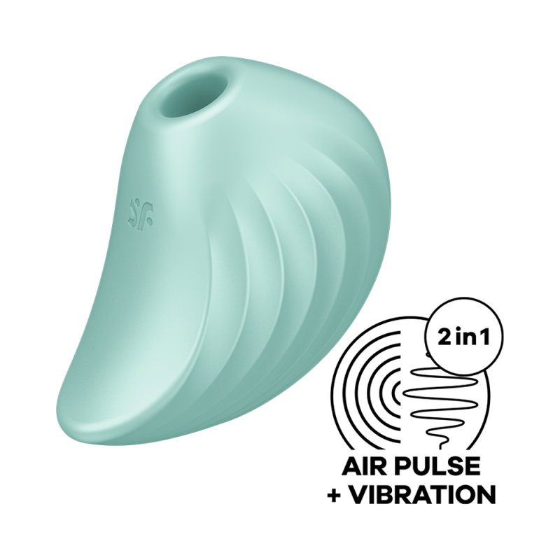 Stimulateur de clitoris satisfyer vert USB Pearl Diver de chez love city