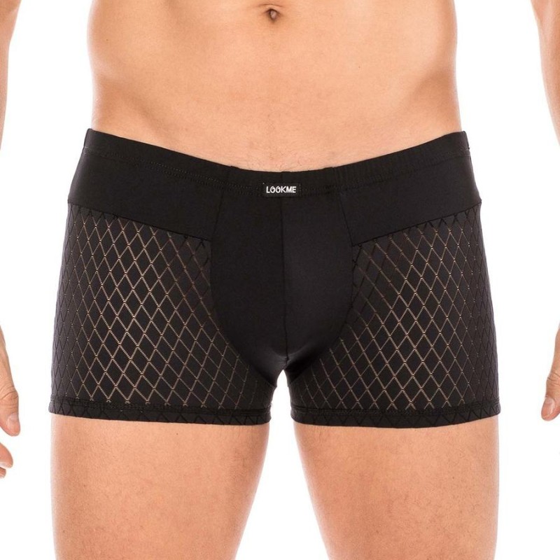 Boxer noir sexy pour homme pas cher - lingerie sexy homme pas cher