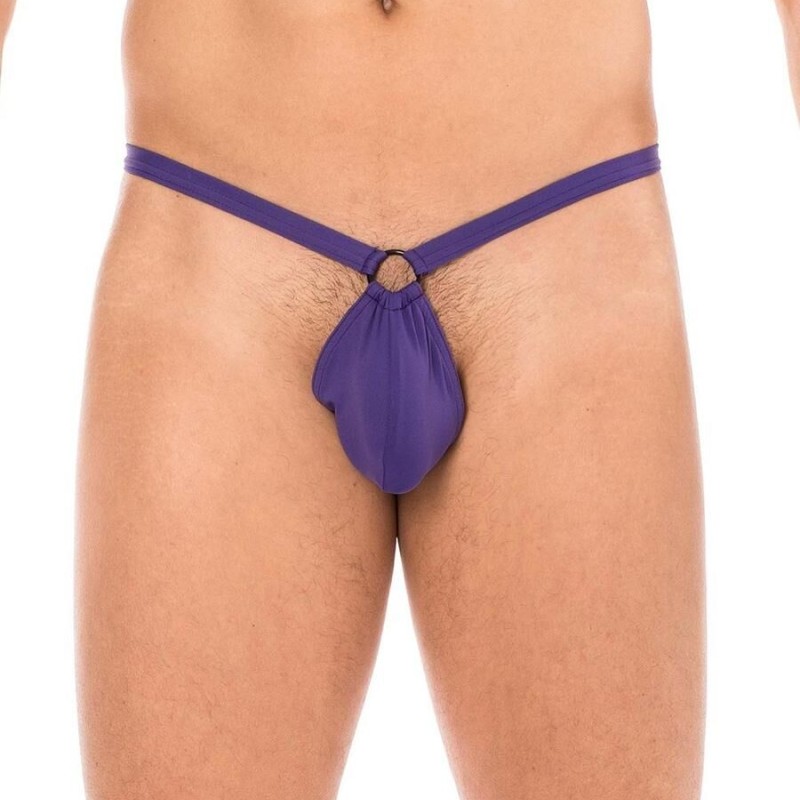 String violet homme pas cher - lingerie sexy homme pas cher