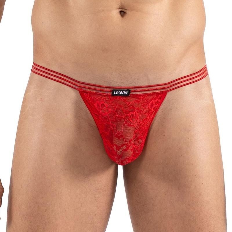 String en dentelle rouge All Square - Lookme