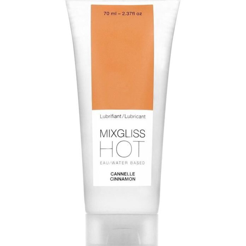 lubrifiant mixgliss, collection sensualité, fraicheur et sérénité avec ce lubrifiant hot cannelle