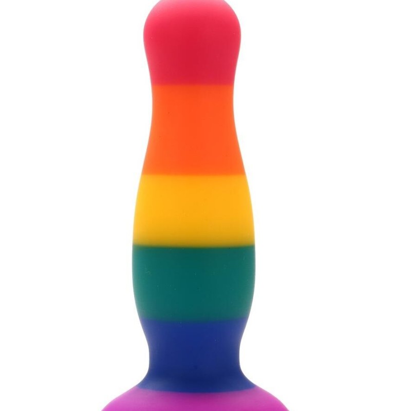 plug anal ventouse multicolore pride - sextoy pas cher