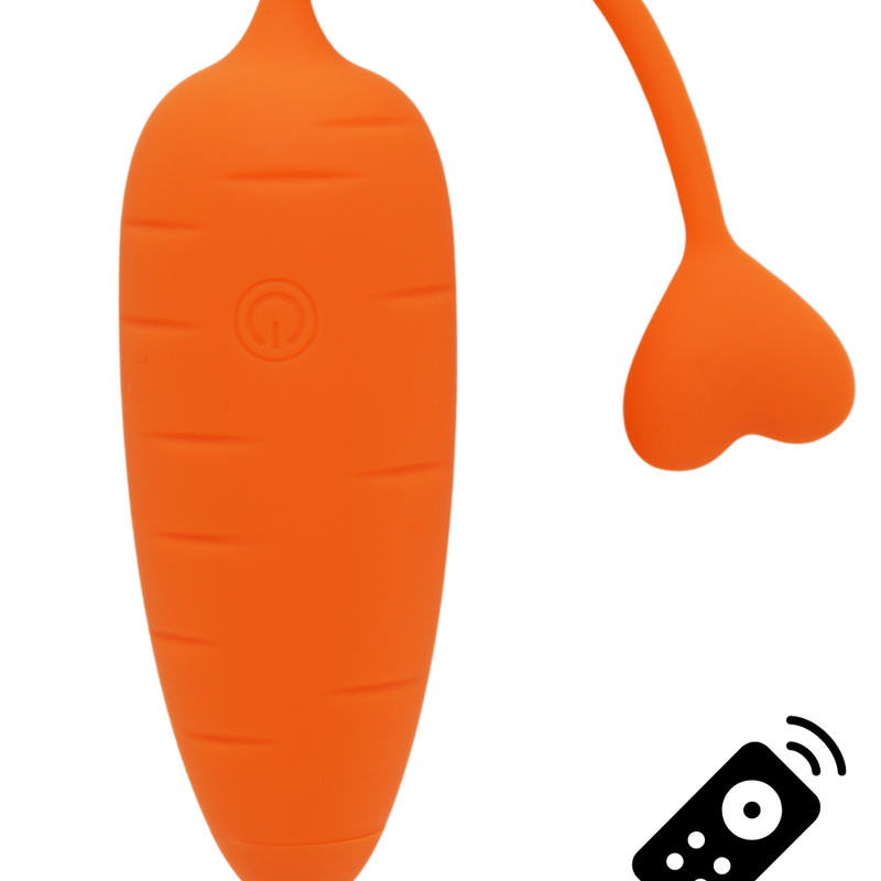 Œuf vibrant télécommandé carotte USB Carrot - Coeur Ardent