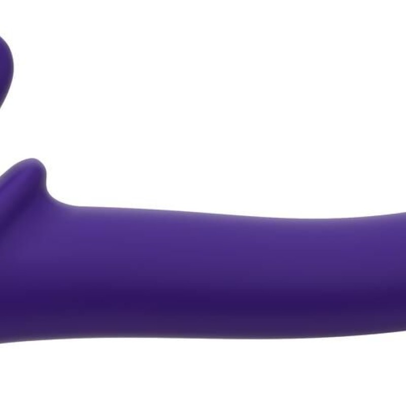 Gode + plug STRAP-ON-ME Bendable M 16 x 4 cm Violet