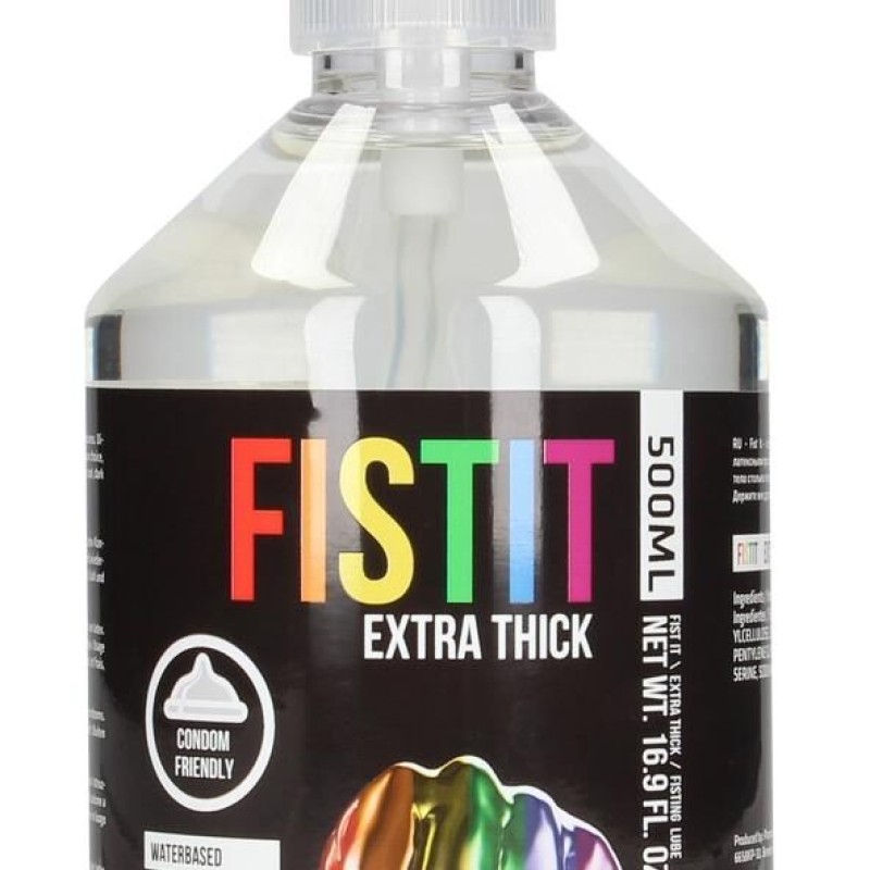 Lubrifiant Eau Fist It Extra Thick Rainbow - Pompe 500ml