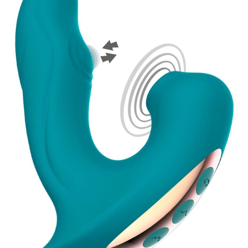 Stimulateur de clitoris et point G Eternal 15cm Turquoise