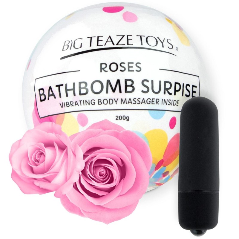 Bombe de bain moussante avec Vibro Parfum Rose