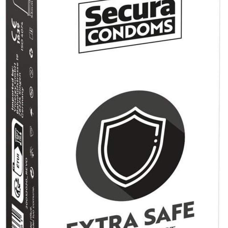 Préservatifs épais en latex Extra Safe x12