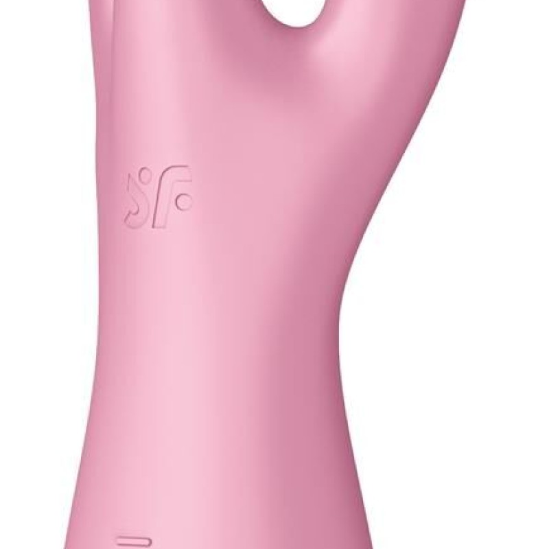 Stimulateur de clitoris Threesome 3 Satisfyer 14cm Rose