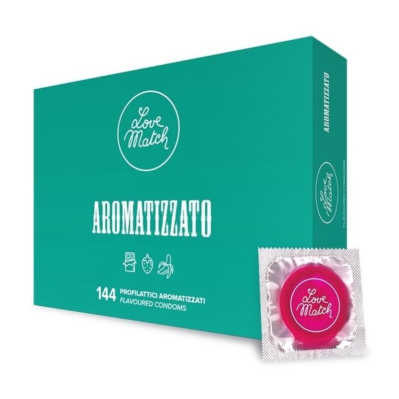 Préservatifs aromatisés Aromatizzato x144