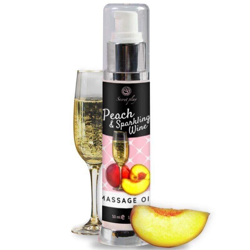 Huile de massage Secret Play Pêche-Vin pétillant 50ml