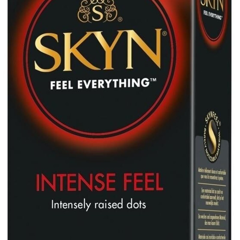 Préservatifs perlés sans latex Skyn Intense Feel x10