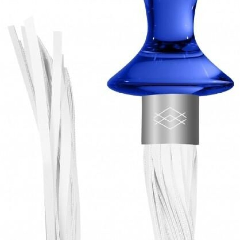 Plug en verre Tail Bleu 9 x 3.5cm