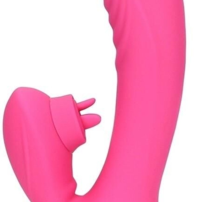 Vibro Rabbit Tongue Flicker 19 cm Rose