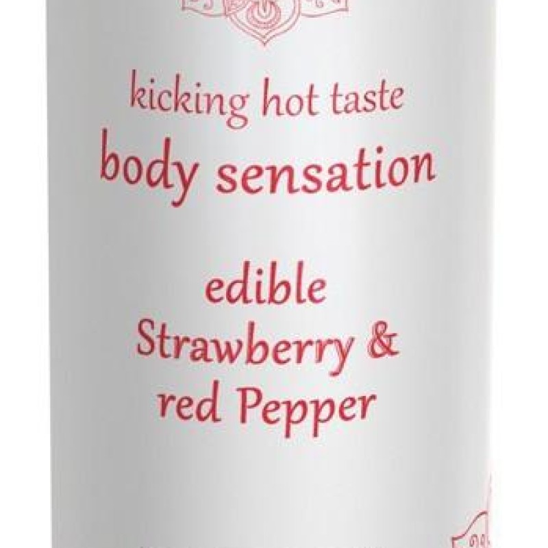 Huile de massage Comestible - FRAISE et POIVRON ROUGE 75ml