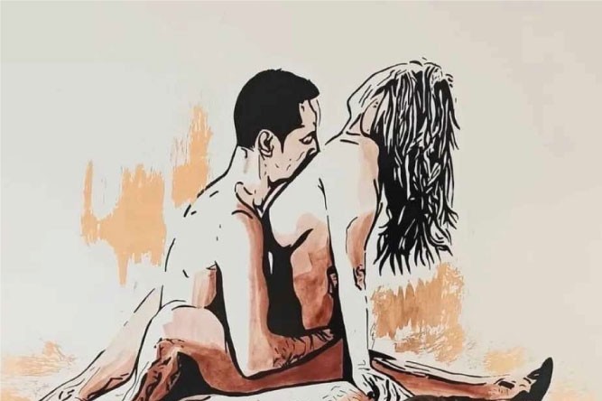 Plongée dans l'art sensuel de Stessy Grabias : créatrice de fresques murales uniques